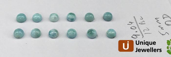 Larimar Smooth Round Cabochon