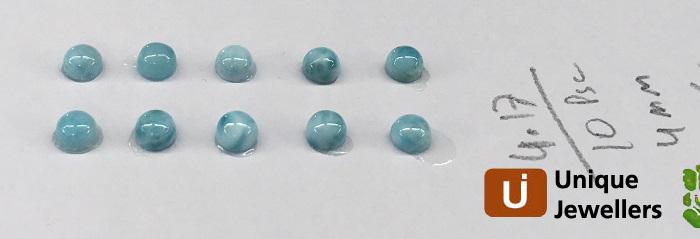 Larimar Smooth Round Cabochon