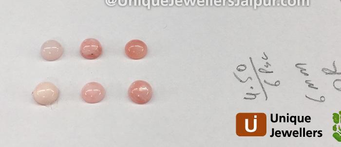 Pink Opal Smooth Round Cabochon