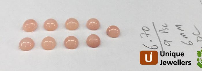 Pink Opal Smooth Round Cabochon