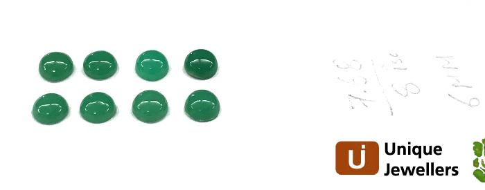 Chrysoprase Smooth Round Cabochon