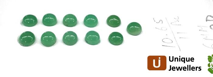 Chrysoprase Smooth Round Cabochon