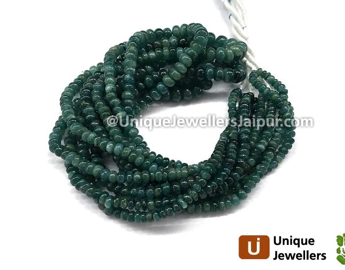 Blue Grandidierite Smooth Roundelle Beads