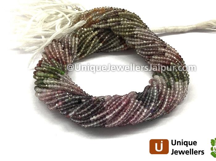 Multi Spinel Micro Cut Round Beads