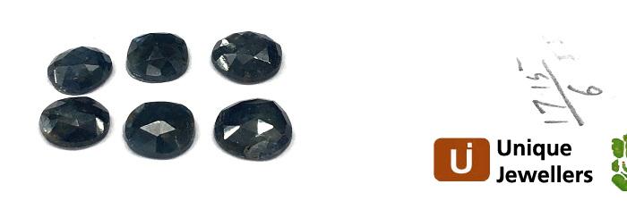 Blue Sapphire Rose Cut Slices