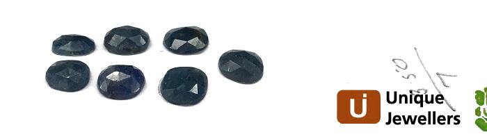 Blue Sapphire Rose Cut Slices