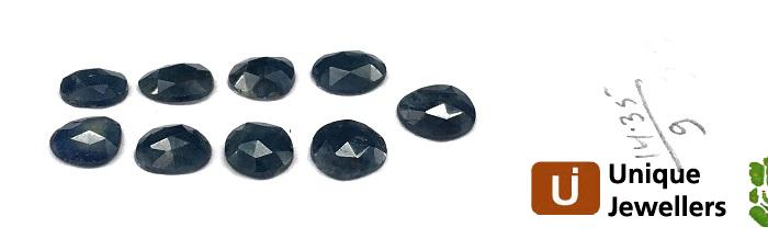 Blue Sapphire Rose Cut Slices