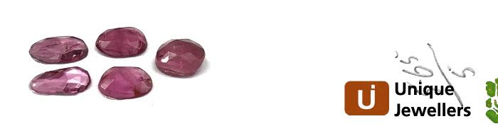 Rubellite Rose Cut Slices