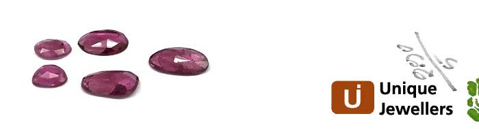 Rubellite Rose Cut Slices