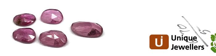 Rubellite Rose Cut Slices