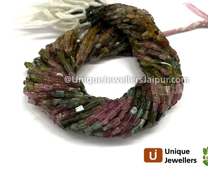 Tourmaline Smooth Square Beads