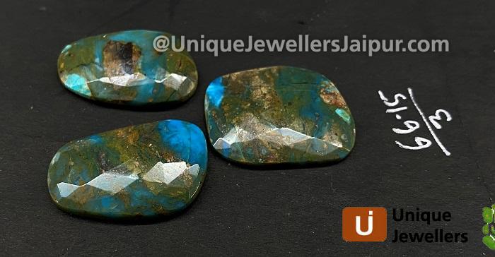 Andean Blue Opal Rose Cut Slices