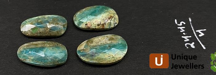 Andean Blue Opal Rose Cut Slices