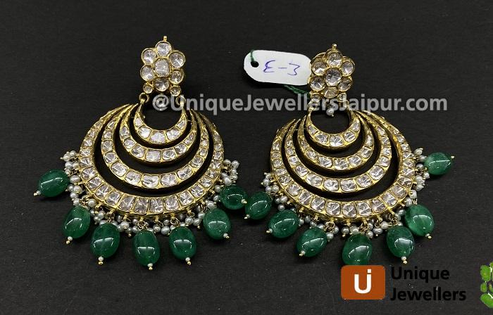 18K Kunda Meena Jewellery Setted With Diamond & Colour Stones