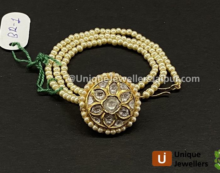 18K Kunda Meena Jewellery Setted With Diamond & Colour Stones