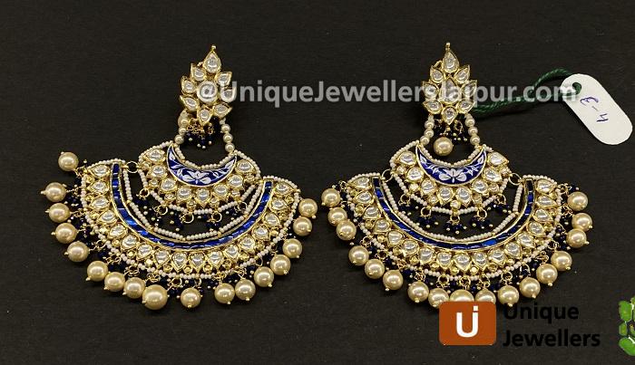 18K Kunda Meena Jewellery Setted With Diamond & Colour Stones