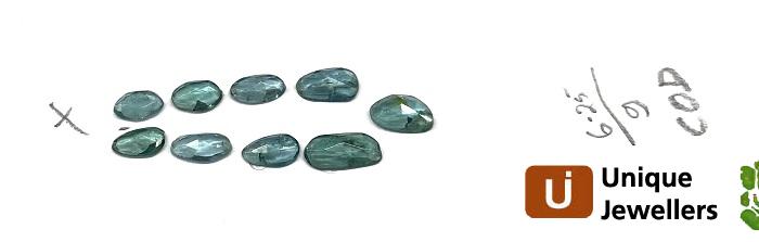 Blue Tourmaline Rose Cut Slices