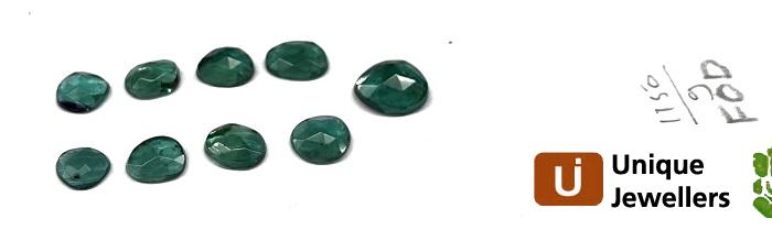 Blue Tourmaline Rose Cut Slices