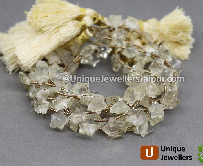 Scapolite Star Cut Beads