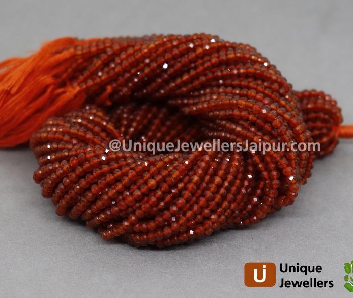 Red Onyx Micro Cut Round Beads