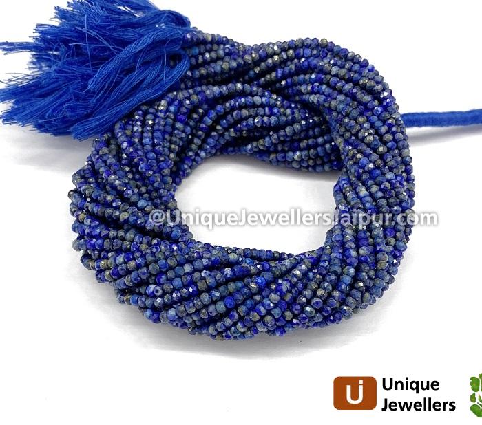 Lapis Micro Cut Round Beads