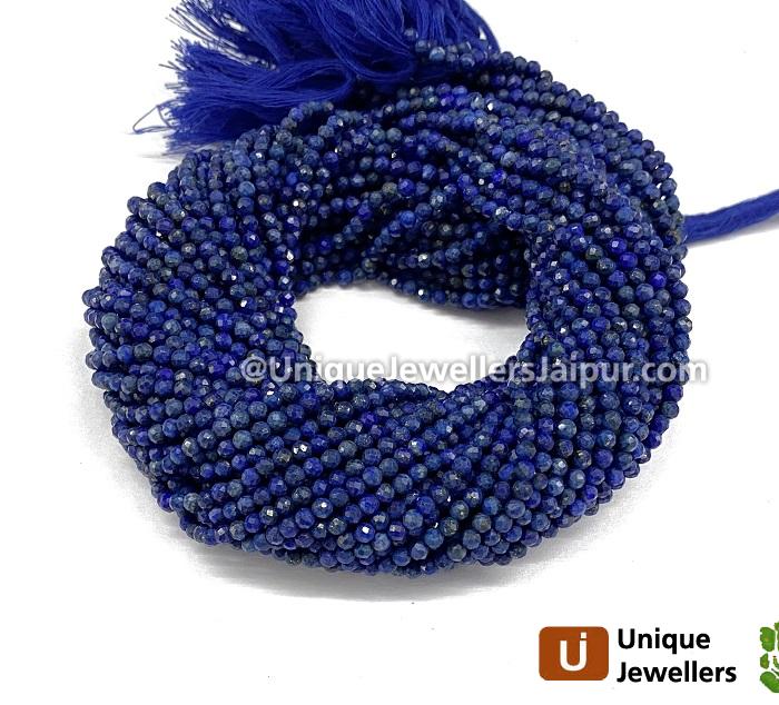 Lapis Micro Cut Round Beads