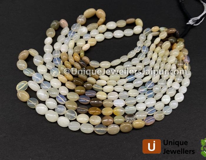 Ethiopian Opal Plain Oval Beads