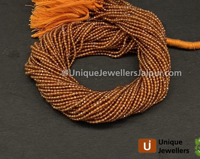 Spessartite Micro Cut Round Beads