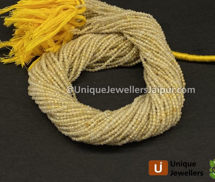 Golden Rutail Micro Cut Round Beads