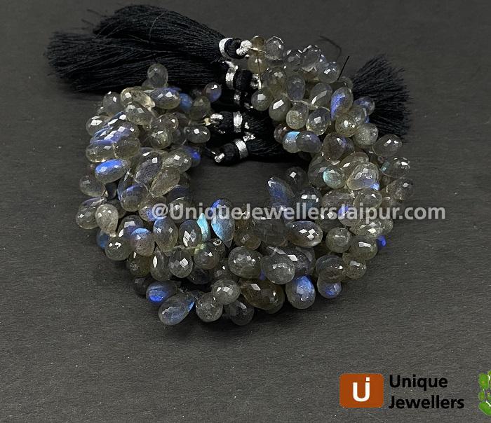 Labradorite Far Faceted Drops Beads