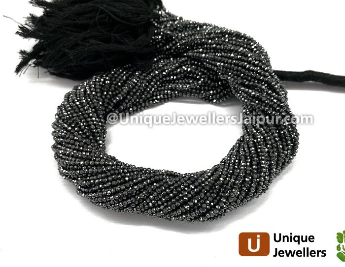 Hematite Micro Cut Round Beads