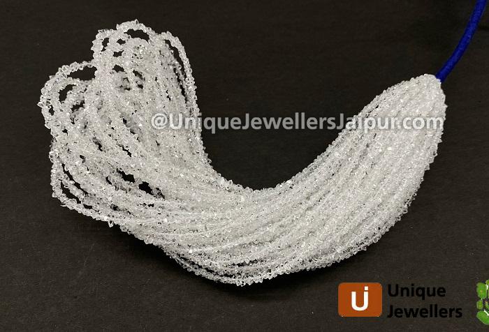 Double Terminated Diamond Quartz Beads