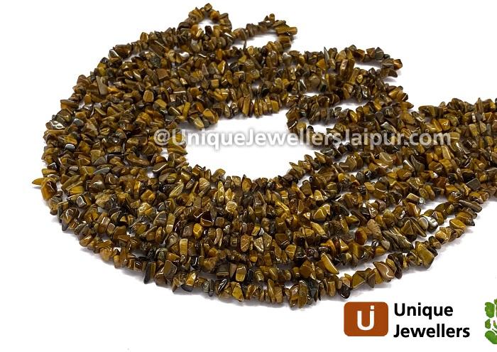 Tiger Eye Uncut Chips Beads