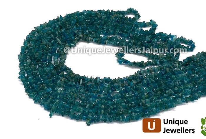 Neon Apatite Uncut Chips Beads