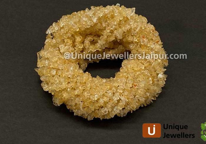 Citrine Uncut Chips Beads