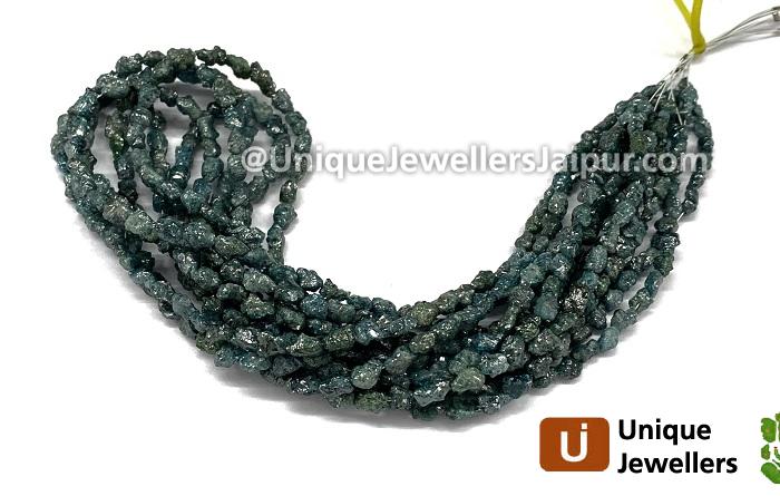 Blue Diamond Far Rough Nugget Beads