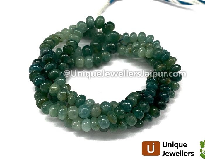 Grandidierite Shaded Far Smooth Roundelle Beads