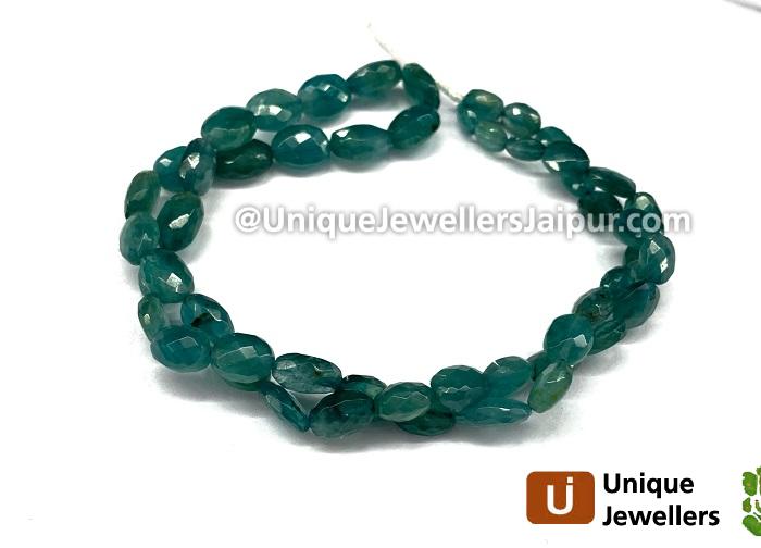 Indicolite Grandidierite Faceted Oval Beads