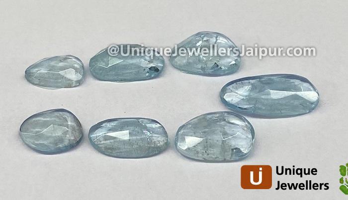 Aquamarine Rose Cut Slices