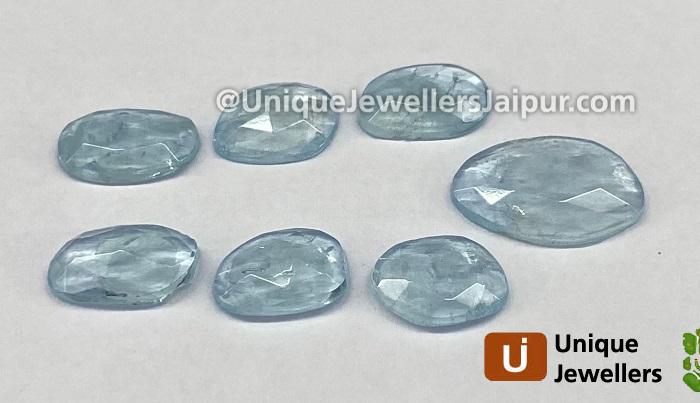 Aquamarine Rose Cut Slices