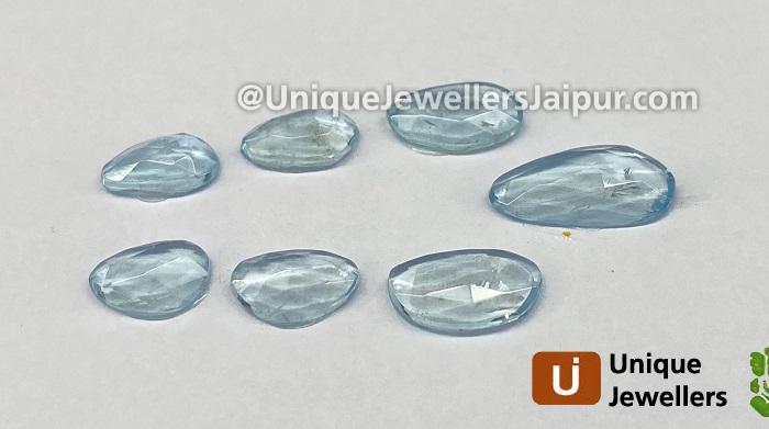 Aquamarine Rose Cut Slices