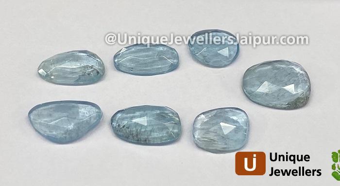 Aquamarine Rose Cut Slices