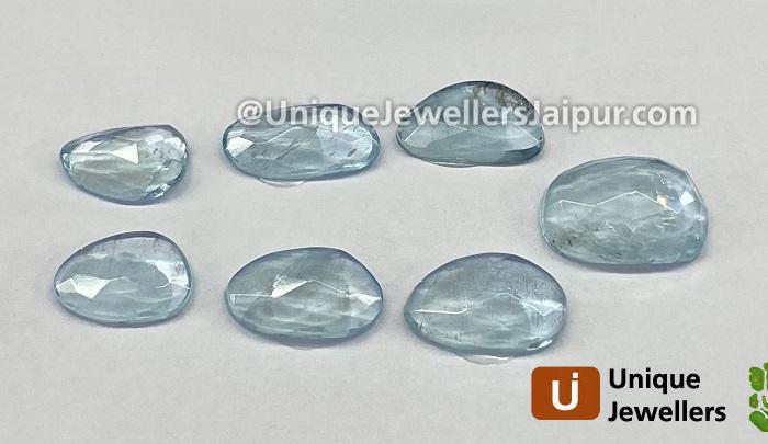 Aquamarine Rose Cut Slices