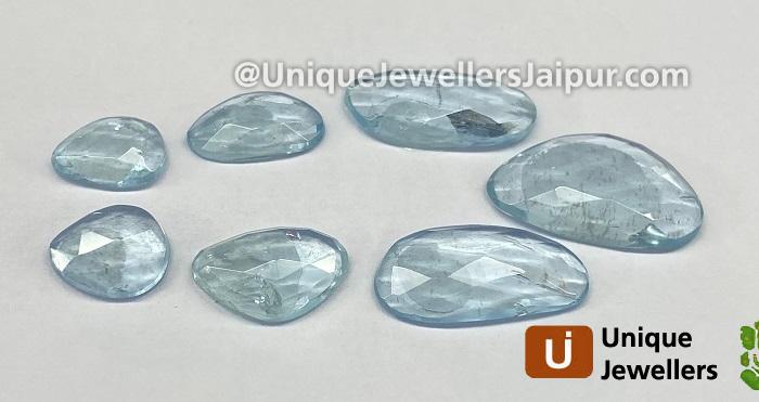 Aquamarine Rose Cut Slices