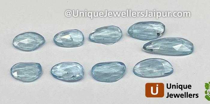 Aquamarine Rose Cut Slices