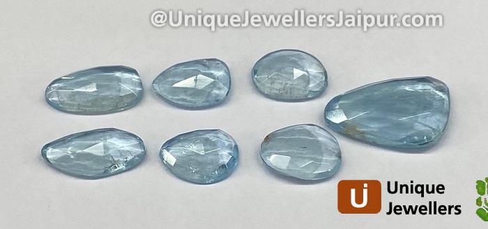 Aquamarine Rose Cut Slices