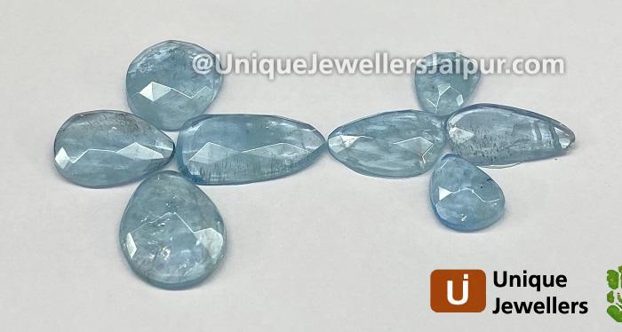 Aquamarine Rose Cut Slices