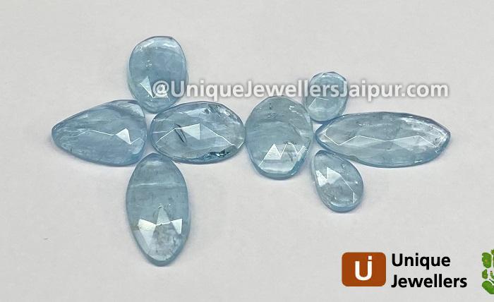 Aquamarine Rose Cut Slices