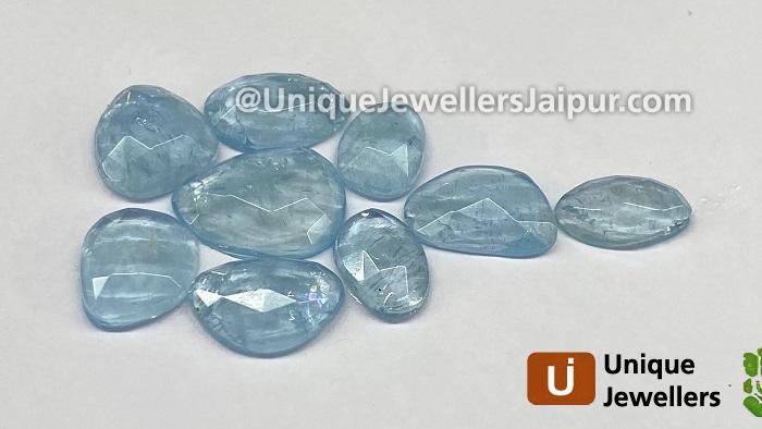 Aquamarine Rose Cut Slices