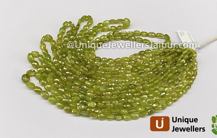 Sphene Faceted Oval Beads